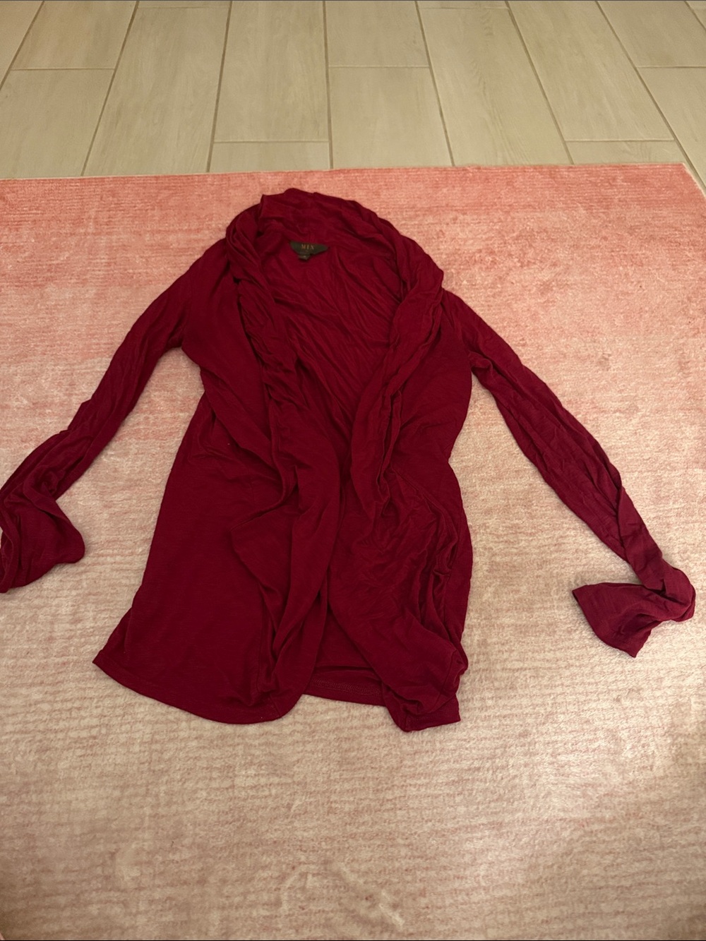 41 Hawthorn Burgundy Open-Front Sweater